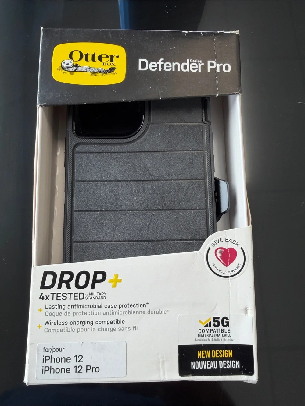 OtterBox Defender Pro Case for iPhone 12 / 12 Pro - Black